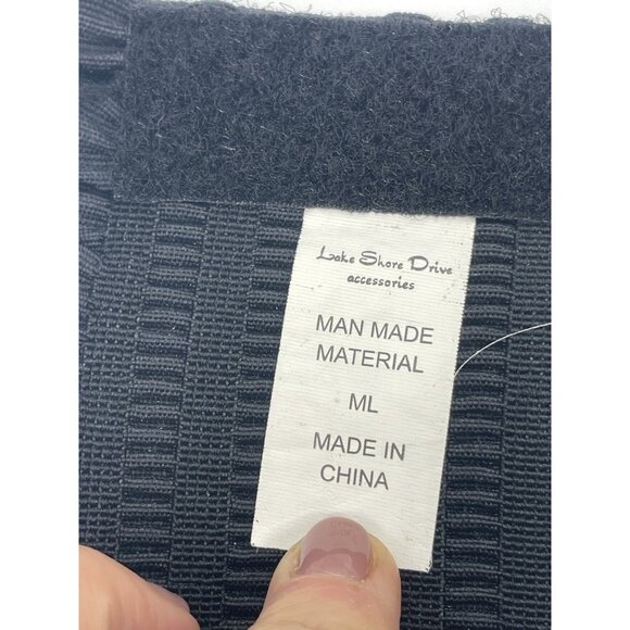 Lake Shore Drive Accessories Black Stretch Belt Feathers Crystals Victorian Boho - Picture 3 of 3